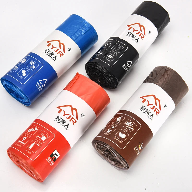 Kitchen Bedroom Household Garbage BagsTrash Bags Drawstring Trash Bags - Black Garbage Bags