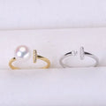 S925 Full Body 925 Silver Pearl Ring Accessories DIY Jewelry Findings & Components Silver Cyjz022 Empty Support