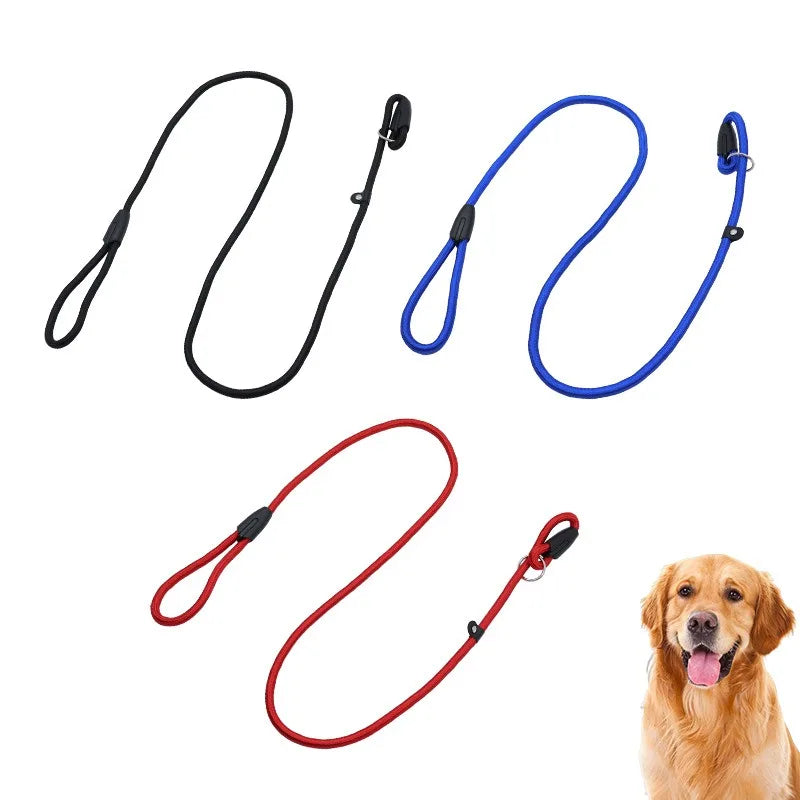Wholesale Adjustable Loop Slip Training Dog Rope Leash Durable and Soft Fashion Pet Leash for Outdoor Walking