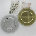 9 Colors Round Double Plating Thickened Plastic Elegance Simplicity Dot Pattern Fruit Bowl Tray Decorative Charger Plates