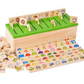 Mathematical Knowledge Classification Cognitive Matching Montessori Early Educational Learn Toy Wood Box Gift for 2 to 4 Years