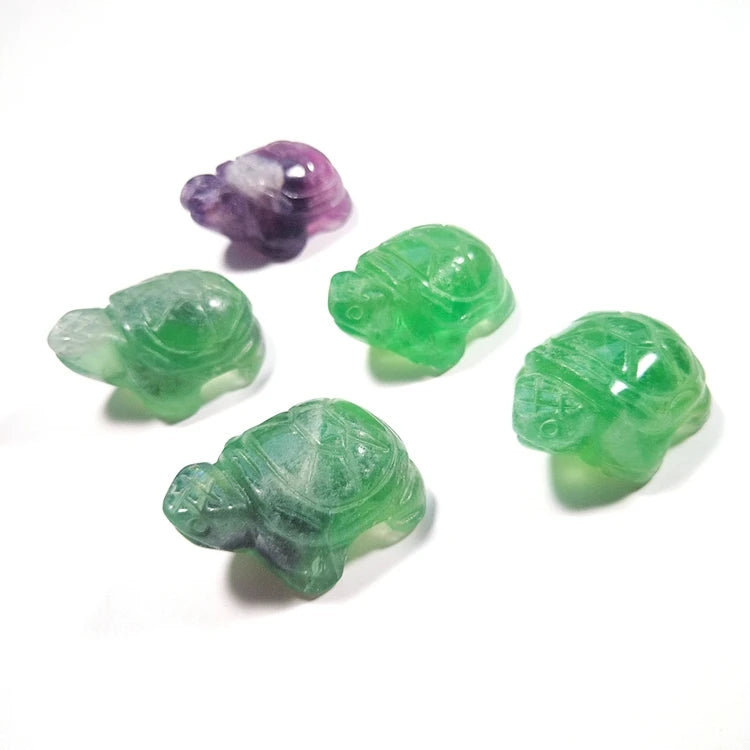 DIY Tortoise Wholesale Cute Little Tortoise Hand Tortoise Carved Crystal Stone