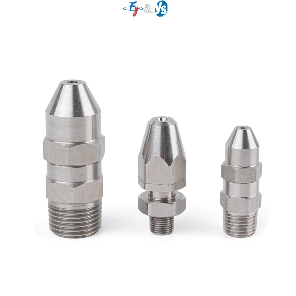 YS 1/4" 1/8"~3/4" BSPT 15/30 Degree Full Jet GG Narrow Angle Solid Cone Washing Spray Nozzle