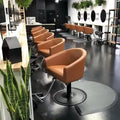 Wholesale Custom Modern Fashion Hair Salon Furniture Ladies Brown Salon Chair