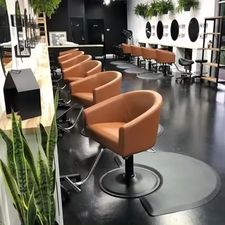 Wholesale Custom Modern Fashion Hair Salon Furniture Ladies Brown Salon Chair