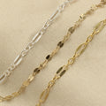 GP US 2.5mm Sequin Lip Unfinished Lace Chain 14k Gold Filled Rolls Bulk Jewelry Making Permanent Jewelry Chains  Wholesale