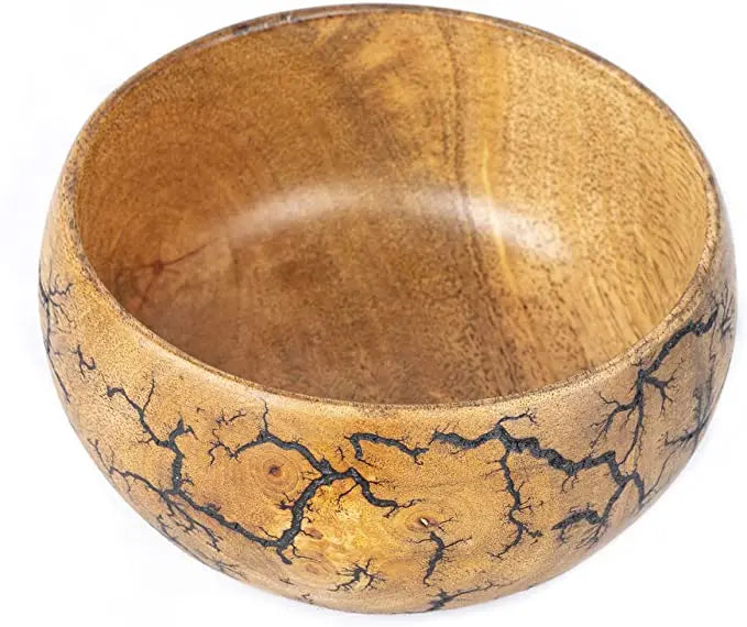 Custom Logo Modern Luxury Hand-Carved Eco-Friendly Real Wood Wedding Candy Bowl Set