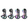 CYCLAMI Carbon Fiber Wheel Set with Rear Derailleurs Bicycle Ceramic Bearing Guide Wheel