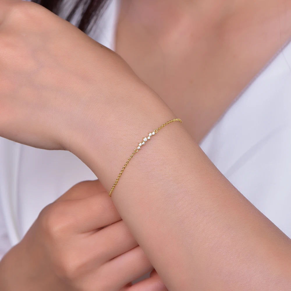 Kirin Zircon 925 Silver Hypoallergenic Fashion Bracelet Bangles Silver 925 Jewelry
