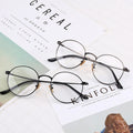 U-Top Wholesale Retro Eyewear Metal Eyeglasses Oversize Round Optical Glasses Frame Men Women
