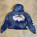 Vintage Acid Wash Oversized Pullover Men 100% Cotton Heavyweight Sun Faded Custom Logo Stitching Men's Hoodies Sweatshirts