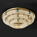 Large Round Crystal Ceiling Lamp Nordic Modern Gold Luxury Led Ceiling Light for Living Room Bedroom