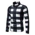 2023 New Fashion Men's Sweater Men's Casual Plaid Sweater Shirts