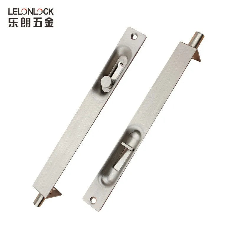 6/8/10/12 Inches Stainless Steel 304 Concealed Door Bolt Lever Action Fireproof Double Door Security Latch Flush Bolt