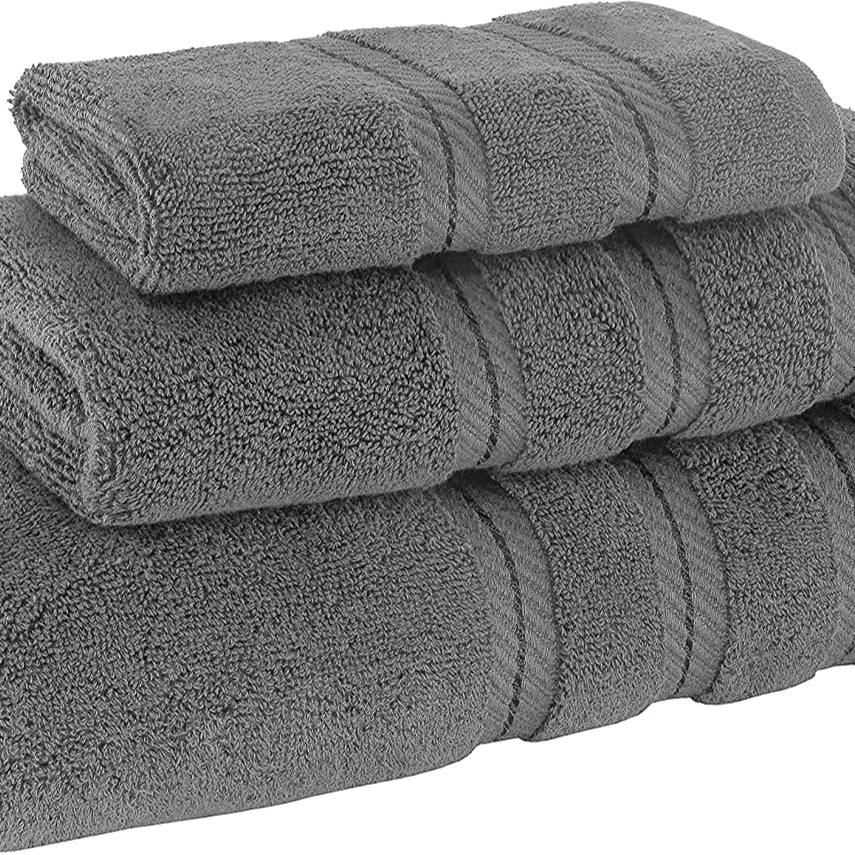 100% Cotton Turkish Linens Hotel & Spa Quality Quick-Dry and Compressed Towel Set Plain Style-Disposable