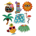 Summer Camping Theme Handmade Embroidery Iron on Hawaiian Camping Patches