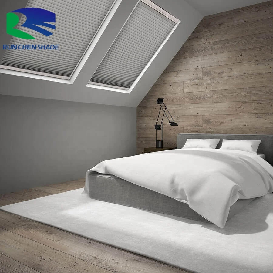 Modern Honeycomb Skylight Blinds Sunshade Motorised Sky Light Blinds for Roof Window