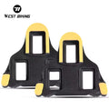 WEST BIKING New Spd Plat Cleat Pedal Cleats Set 6 Degree for Spd System Road Pedal Cleat Parts Self-Locking Lock Pedal Cleat