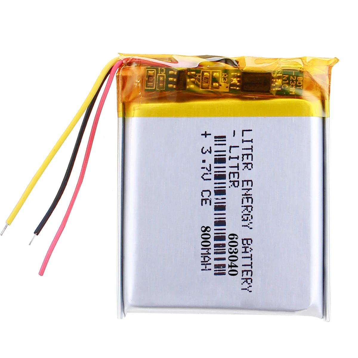 3 Lines 603040 Li Ion Polymer Battery 3.7 V Rechargeable 800mah Lithium Batteries With Pcb Protection