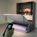 Electric Murphy Bed Space Saving Motorized Vertical Folding Wall Bed Hardware Kit With Sofa Connector