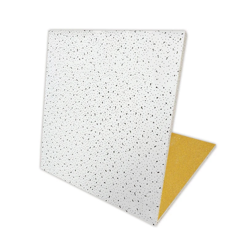 KENTE Artistic Mineral Fiber Drop Ceiling Tiles Square Suspended Acoustic Panels with Fireproof Feature Good Surface