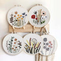 Adult Hobby Round Embroidery Kits DIY Cross Stitch Set Simple Pattern Cross Stitch Kit for Beginners Creative Home Decoration