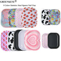 New 9 Colors Stainless Steel Multi Use Metal Square Nail Tray Jewelry Tray Nail Art Special Plate Cosmetic Storage Tray