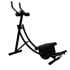 ZHOYA SPORT Iron AB Coaster Supine Board Waist Rolling Trainer with for Wheels