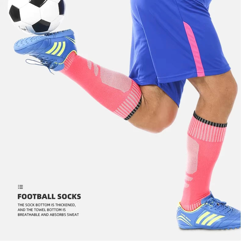 Wholesale Knee High Baseball Socks Long Striped Over the Knee Football Socks Durable Soccer Fitness Breathable Football Socks