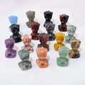 Natural Crystal Groot Tree Man Carving Crystal Raw Stone DIY Semi Precious Stone Cartoon Figurine Craft Ornament