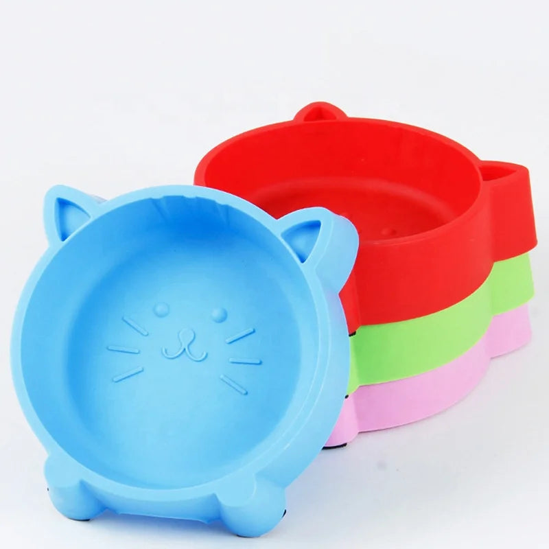 New Pet Supplies Dog Bowl PP Neck Guard Cat Food Foldable Silicone Food Bowl With Suction Cup