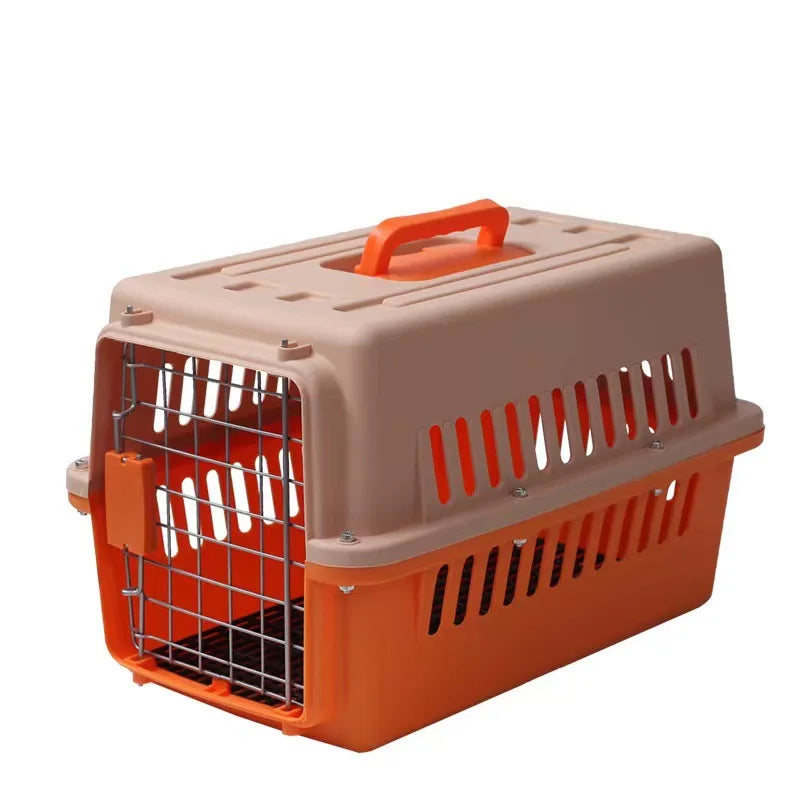 Hot Sale Dog Transport Box Airline Approved Pet Cat Carrier Bag Plastic House Pet Cages