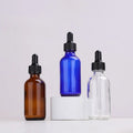 Boston Glass Dropper Bottle Custom Wholesale 30ML 50ML Empty Colored Essential Oil Serum Cosmetic Packaging with Pipette