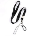 Wholesale Custom Outdoor Survival Kits Polyester Lanyard Carabiner with Dual Camping Emergency Whistle for Outdoor Enthusiasts