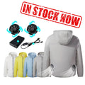 Best Selling Custom Outdoor Workwear Unisex Cooling Jacket Breathable Zipper Closure Nylon OEM Hiking Battery Powered
