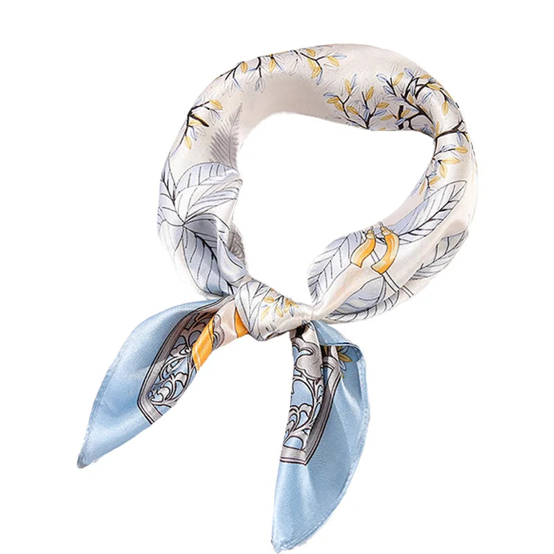 Factory Price Luxury Custom Pattern OEM High Quality Screen Printed 100% Mulberry Silk Square Scarves Silk Handkerchief
