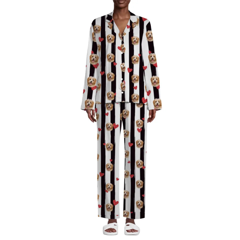 Men Polyester Breathable V-neck Custom Pajamas Set Button Down Sleepwear Woven Pajama Set for Men Plaid Men Sleepwear