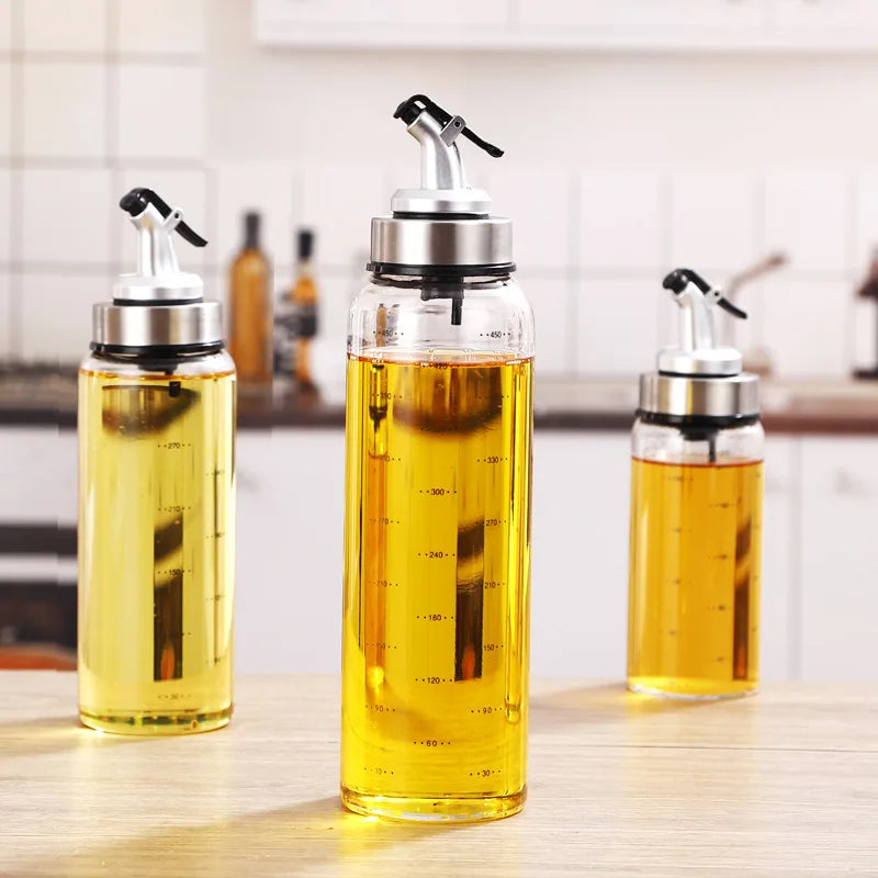 Oil Can Lecythus Glass Oil tank Spice Jar Oil Bottle Glass Leakproof