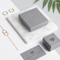 Wholesale Cardboard 'Jewlery' Earring Paper Packing Luxury Small Pendant Package Custom Logo Jewelry Gift Packaging Necklace Box