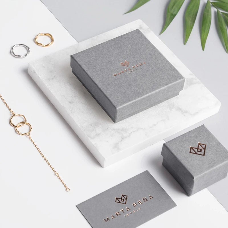 Wholesale Cardboard 'Jewlery' Earring Paper Packing Luxury Small Pendant Package Custom Logo Jewelry Gift Packaging Necklace Box