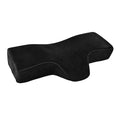 MAIDISHI WJ-1050 New Orthopedic Contour Bolster Polyester/Cotton Memory Foam Lash Pillow with Spine Support Removable & Washable