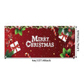 Custom Design 2023 Outdoor Hanging Flag Large Size Merry Christmas Xmas Double Garage Door Banner for Decoration