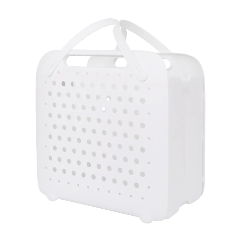 Hot Selling Household Bathroom Japanese-Style Laundry Plastic Folding Laundry Basket Perforated Wall-Mounted Breathable