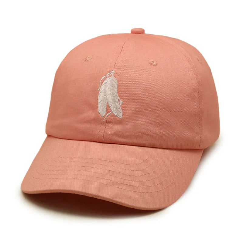 Custom Cotton Womens Dad Hat Embroidery Logo Unstructured 6 Panel Baseball Cap