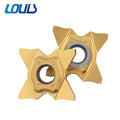 Nc Slotted Cutting Inserts TQS 1.0 1.5 2.0 TT9080 Four-pointed Star Butterfly Inserts PVD Coated OEM