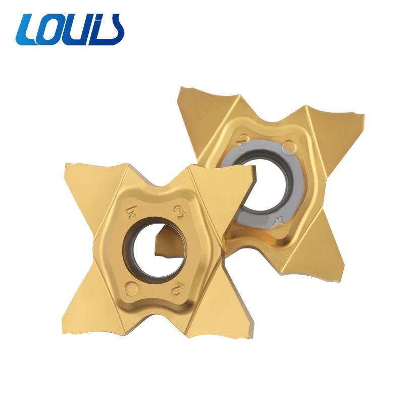 Nc Slotted Cutting Inserts TQS 1.0 1.5 2.0 TT9080 Four-pointed Star Butterfly Inserts PVD Coated OEM
