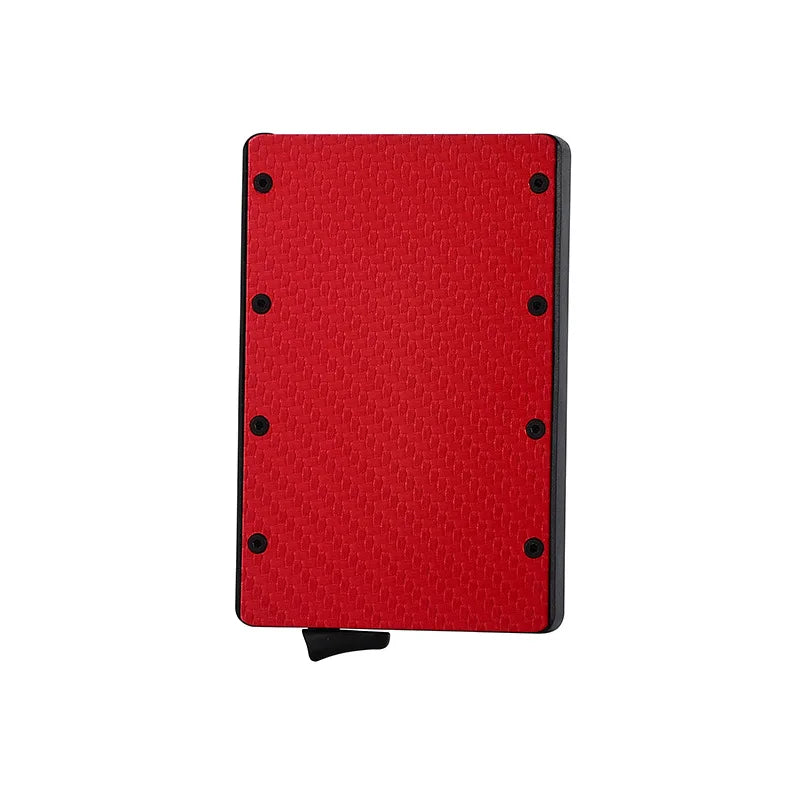 Multiple Colors Wholesale Aluminum Alloy Button Closure for up Credit Cards Smart Wallet Credit Card Holder Customizable Logo