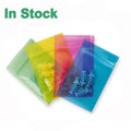 PE Multicolor Translucent Clear Resealable Zipper Three Side Seal Plastic Food Grade Packaging Bag