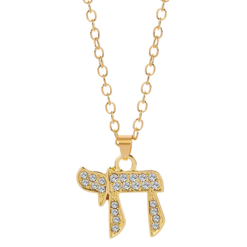 Star of David Chai Symbol Necklace  Judaism Hexagram Pendant Kabbalah Protection Amulet Jewelry