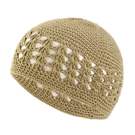 Wholesale Arabic Islamic Men's Hat Embroidered Ethnic Muslim Prayer Cap Muslim Cap